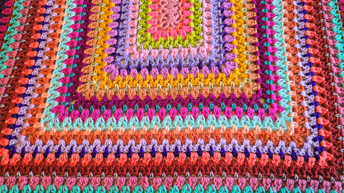 CROCHET PATTERN - Sweet Pea Crochet Afghan - Handmade Afghan, Handmade Blanket, Crochet Blankets, Crochet Afghans, Pretty, Easy, Fun