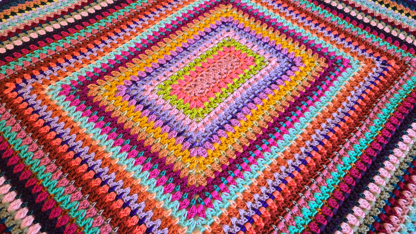 Sweet Pea Crochet Afghan - Handmade Afghans,Crocheted Afghans,Crocheted Blankets,Crochet Afghans,Crochet Blankets,Cute