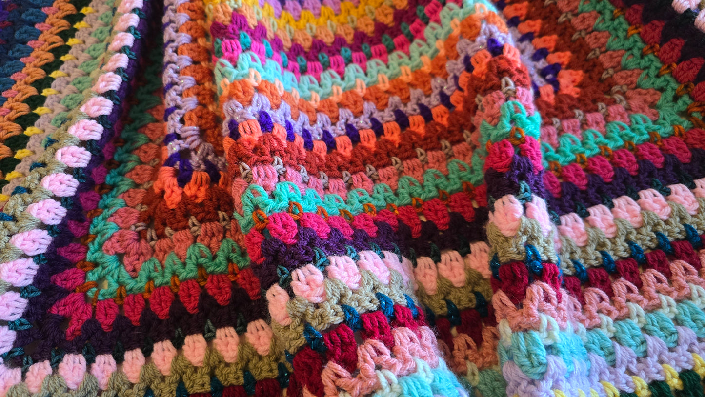Sweet Pea Crochet Afghan - Handmade Afghans,Crocheted Afghans,Crocheted Blankets,Crochet Afghans,Crochet Blankets,Cute