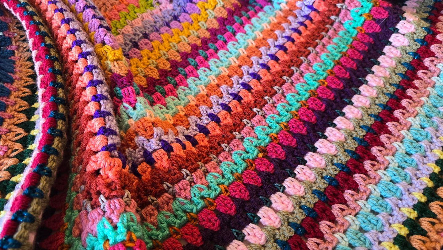 Sweet Pea Crochet Afghan - Handmade Afghans,Crocheted Afghans,Crocheted Blankets,Crochet Afghans,Crochet Blankets,Cute