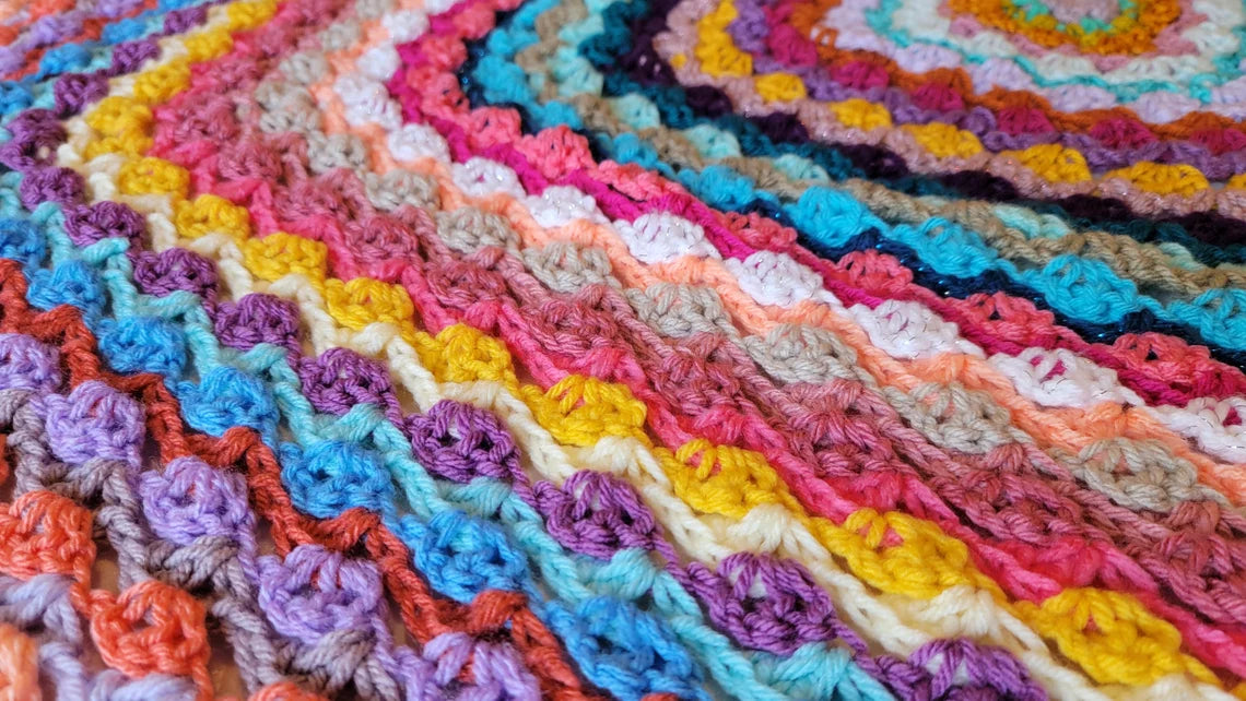 Tea Garden Throw - Handmade Afghans, Crocheted Afghans, Crocheted Blankets, Crochet Afghans, Crochet Blankets, Throws, Pretty, Cute, Square