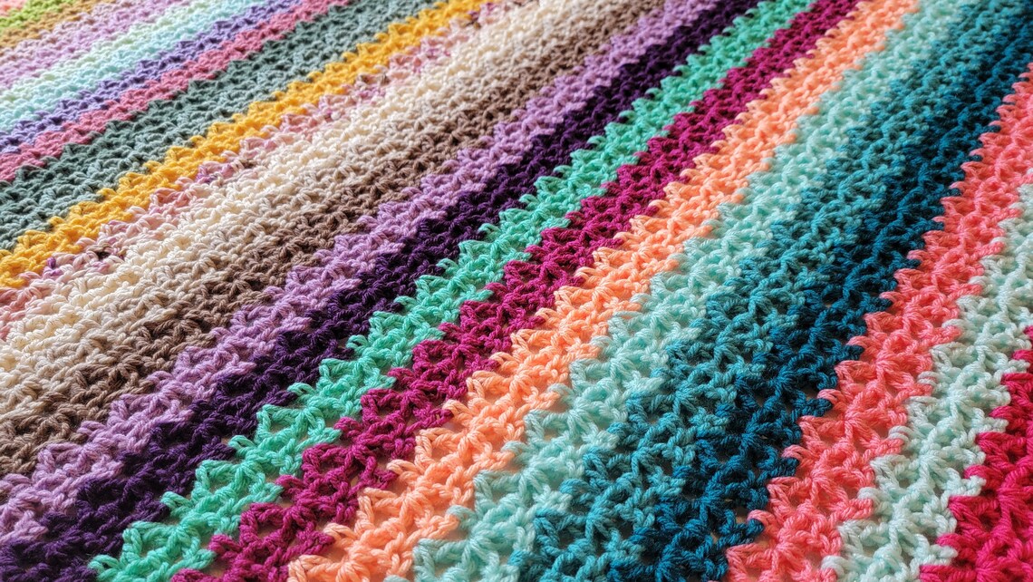 Perfect Match Afghan - Handmade Afghans, Crocheted Afghans, Crocheted Blankets, Crochet Afghans, Crochet Blankets, Throws, Pretty, Cute