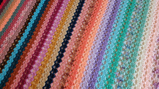 Little Sweetheart Afghan - Handmade Afghans, Crocheted Afghans, Crocheted Blankets, Crochet Afghans, Crochet Blankets,Throws,Colorful,Pretty