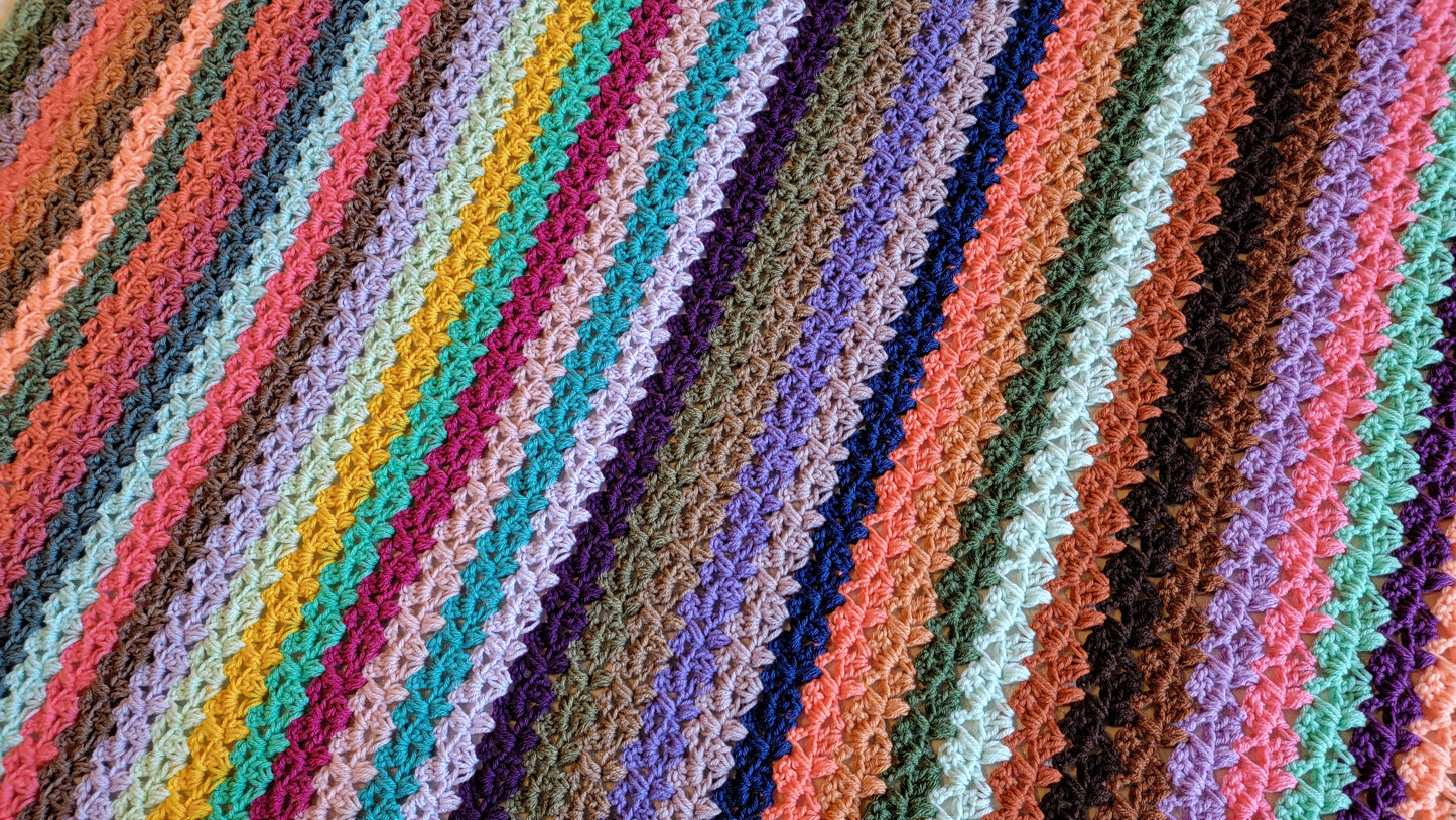 Crochet Pattern: Opal Oasis Afghan