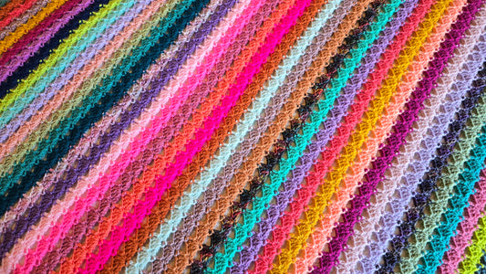 Divine Realm Crochet Afghan - Handmade Afghans, Crocheted Afghans, Crocheted Blankets,Crochet Afghans,Crochet Blankets,Throws,Colorful,Cute