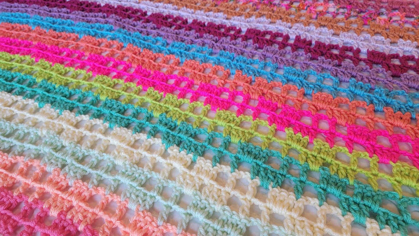 Charmed Life Crochet Afghan - Handmade Afghans, Crocheted Afghans, Crocheted Blankets, Crochet Afghans,Crochet Blankets, Throws, Pretty,Cute