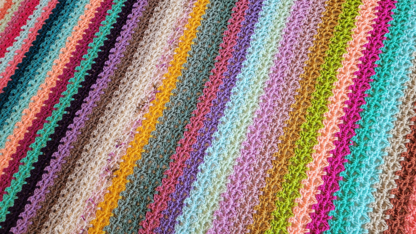 Crochet Pattern: Perfect Match Afghan