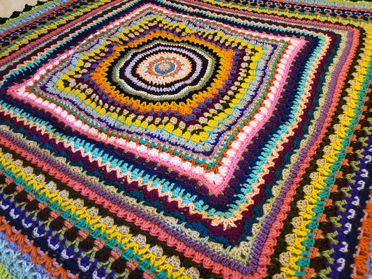 Crochet Pattern: Kaleidoscope Afghan