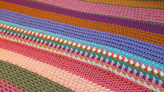 Crochet Pattern: Mix It Up Crochet Throw