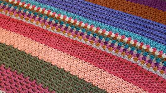Crochet Pattern: Mix It Up Crochet Throw