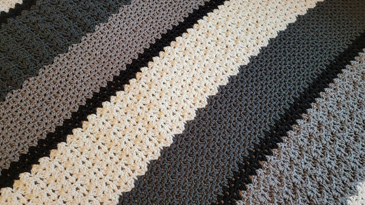 Crochet Pattern: Modern Lace Afghan