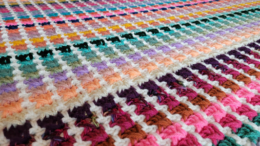 Crochet Pattern: Sassy Ribbons Afghan